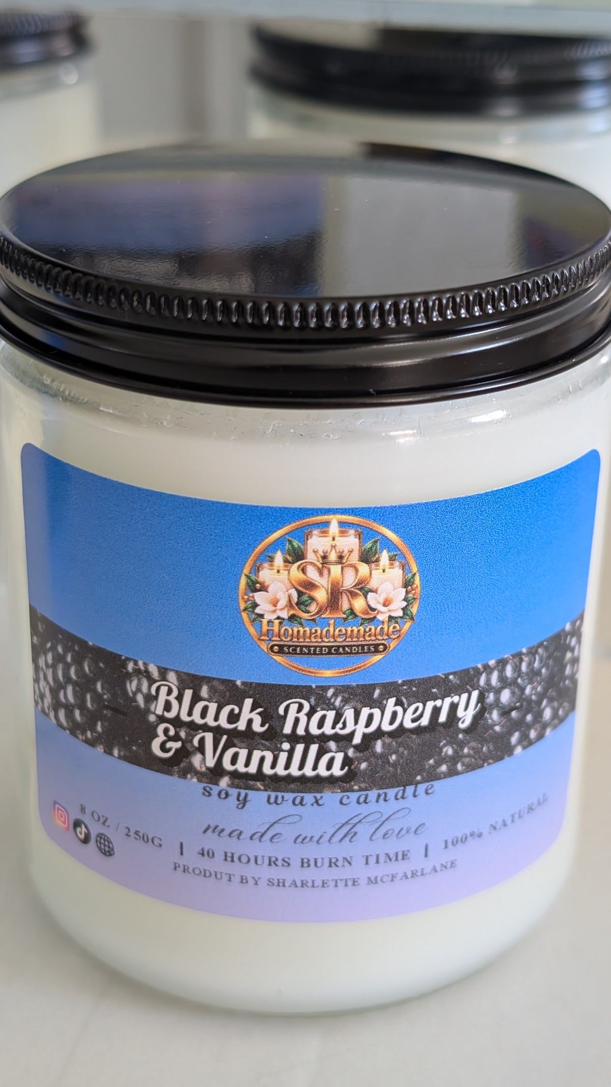 Black Raspberry Scented Candle
